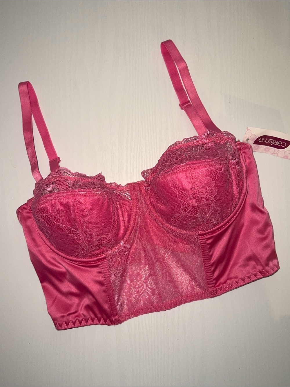 3/$20🛒 BNWT Pink Lace Corset Bralette Bra Crop Top